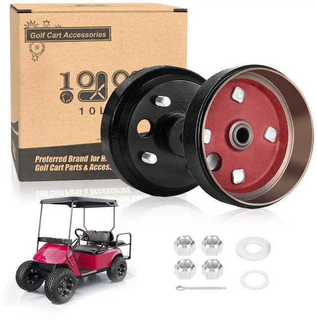 Main image of Golf Cart Brake Drum Hub Assembly for EZGO TXT PDS 1982-up Electric & 1982-1993 2-Cycle Gas, Replace OEM# 19186G1P