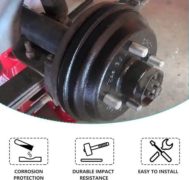 Alt view image 4 of 7 - Golf Cart Brake Drum Hub Assembly for EZGO TXT PDS 1982-up Electric & 1982-1993 2-Cycle Gas, Replace OEM# 19186G1P