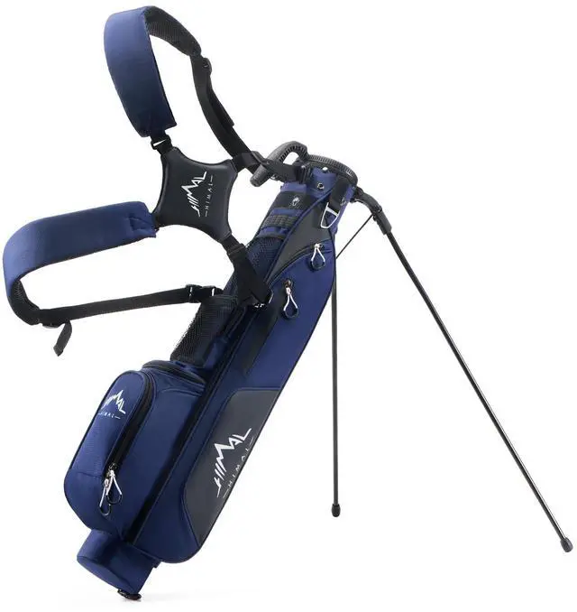 Main image of Small Par 3 Golf Stand Bag - Lightweight for Pitch & Putt | Par 3 & Driving Range, Holds 4-6 Clubs, 2-Way Dividers, Dual Shoulder Straps, Cooler Pocket, Dust Cover, Stable Stand
