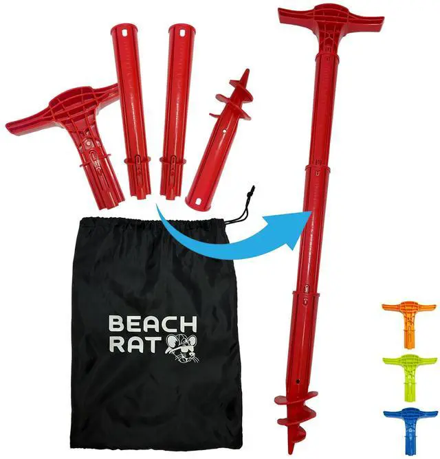 Main image of Force Anchor & Storage Bag - 4ft Jet Ski Anchor/Boat Anchor/Kayak Anchor for Shallow Water and Sandbar - High Strength Plastic Pole Boat Accessory - Sand Bar Anchor Kit Case