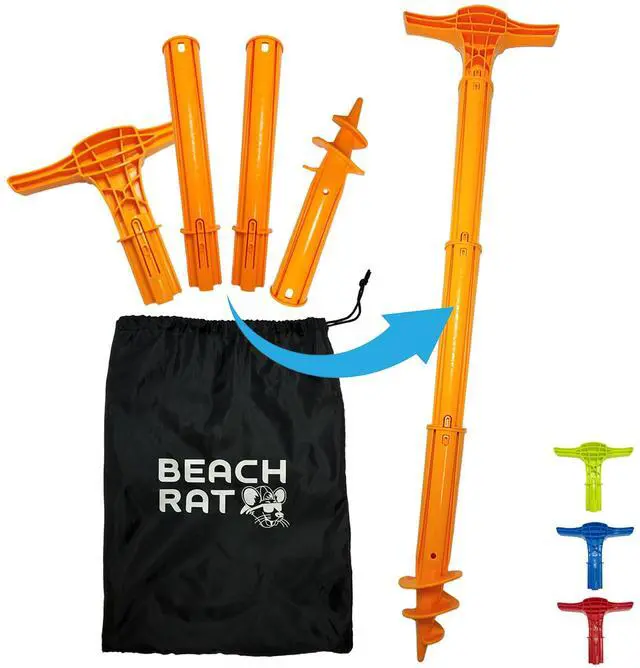 Main image of Force Anchor & Storage Bag - 4ft Jet Ski Anchor/Boat Anchor/Kayak Anchor for Shallow Water and Sandbar - High Strength Plastic Pole Boat Accessory - Sand Bar Anchor Kit Case