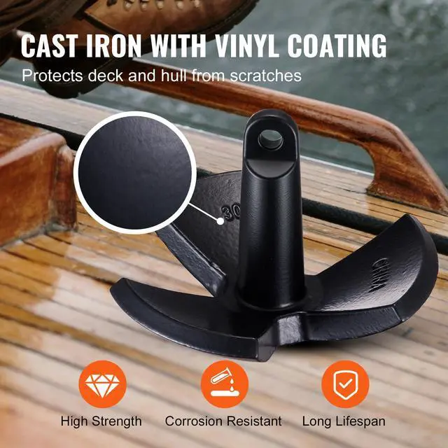 Alt view image 5 of 7 - Delta Style Boat Anchor