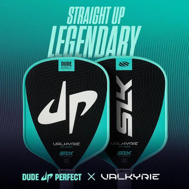 Alt view image 2 of 5 - SLK Valkyrie Pickleball Paddles | Widebody Beginner Paddles | A beginner-friendly pickleball racket built for all-court control and easy-to-use performance, with Fiberflex Fiberglass
