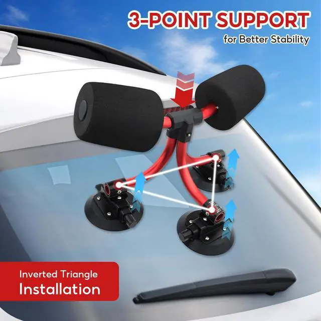 Alt view image 2 of 7 - TriGrip Kayak Load Roller,3 Suction Cups Kayak Roller Loader,Kayak Helpers -Pump Vacuum Type- Kayak Roof Roller Loader Load Assist Mount,Kayak Loader Lift Assist System for Car SUV,Kayak Accessories