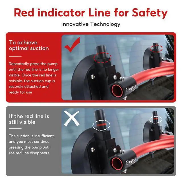 Alt view image 7 of 7 - TriGrip Kayak Load Roller,3 Suction Cups Kayak Roller Loader,Kayak Helpers -Pump Vacuum Type- Kayak Roof Roller Loader Load Assist Mount,Kayak Loader Lift Assist System for Car SUV,Kayak Accessories