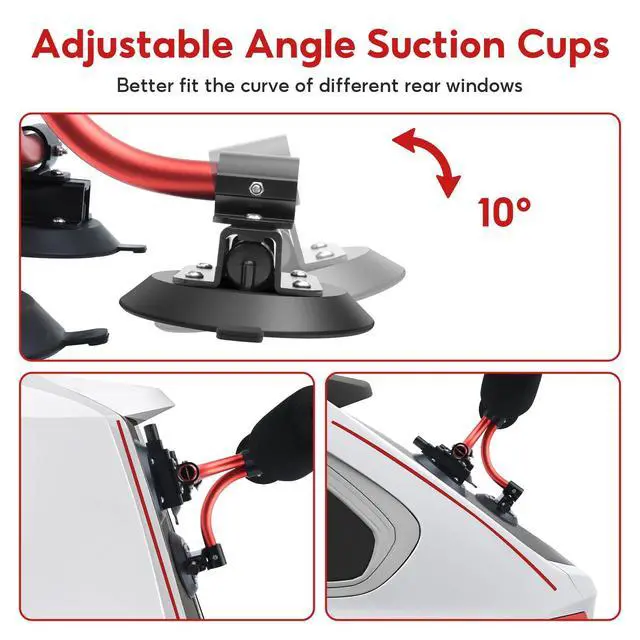 Alt view image 6 of 7 - TriGrip Kayak Load Roller,3 Suction Cups Kayak Roller Loader,Kayak Helpers -Pump Vacuum Type- Kayak Roof Roller Loader Load Assist Mount,Kayak Loader Lift Assist System for Car SUV,Kayak Accessories
