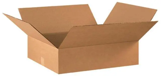 Main image of Shipping Boxes Flat 22"L x 18"W x 6"H 20-Pack - Corrugated Cardboard Box for Moving, Mailing, Packing, Packaging and Storage