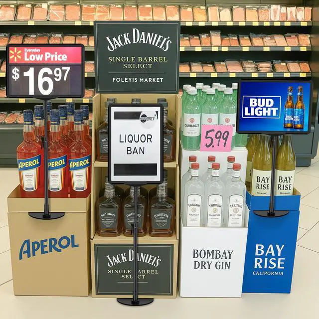 Alt view image 7 of 7 - 6Pack Sign Stand for Display 8.5 x 11, Adjustable Poster Stand for Table Top & Floor, Floor Standing Sign Holder, Signage Stands for Business, Tradeshow, Store, Farm Display Stands