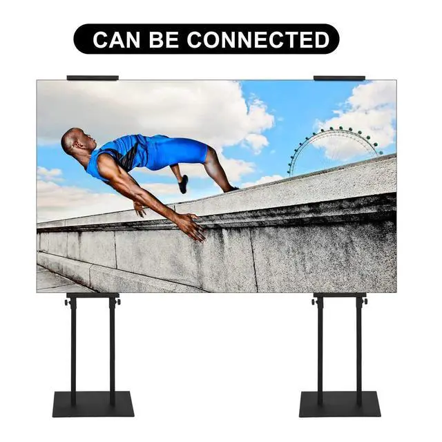 Alt view image 2 of 7 - 2Pack Poster Stand for Display, Adjustable Floor Stand Sign Holder | Pedestal Sign Stand, Heavy Duty Banner Stand with Non-Slip Base, Height Up to 75 inch, Double-Sided for Board & Foam Sign