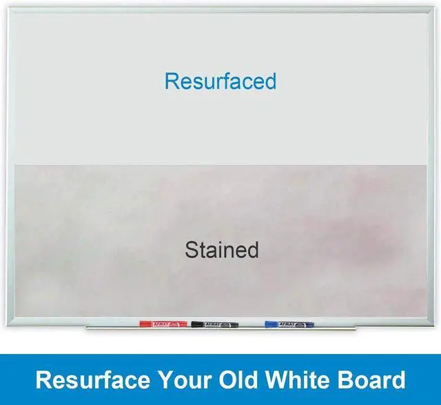 Alt view image 2 of 7 - Whiteboard for Wall, 8 x 4 ft White Board Sticker, 96 x 48 inches Dry Erase Wallpaper, Peel and Stick Whiteboard Contact Paper Roll for Wall/Table/Doors/Glass/Fridge, 9 Dry Erase Markers