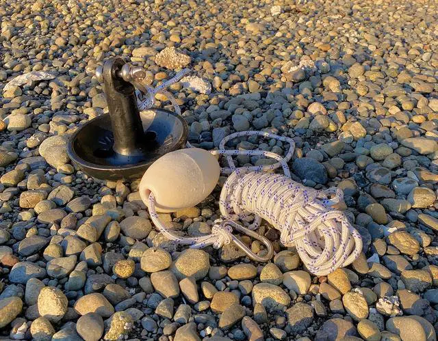 Alt view image 7 of 7 - Newport Premium 15lb Mushroom Anchor Kit w/Bag, Rope, Buoy, & Stainless Hardware