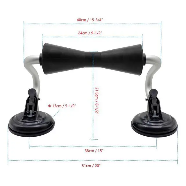 Alt view image 6 of 6 - Kayak Roller, Kayak Load Assist with Heavy-Duty Suction Cups Mount
