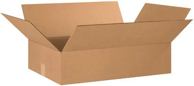 Main image of 24166 Flat Corrugated Cardboard Box 24" L x 16" W x 6" H, Kraft, For Shipping, Packing and Moving (Pack of 20)