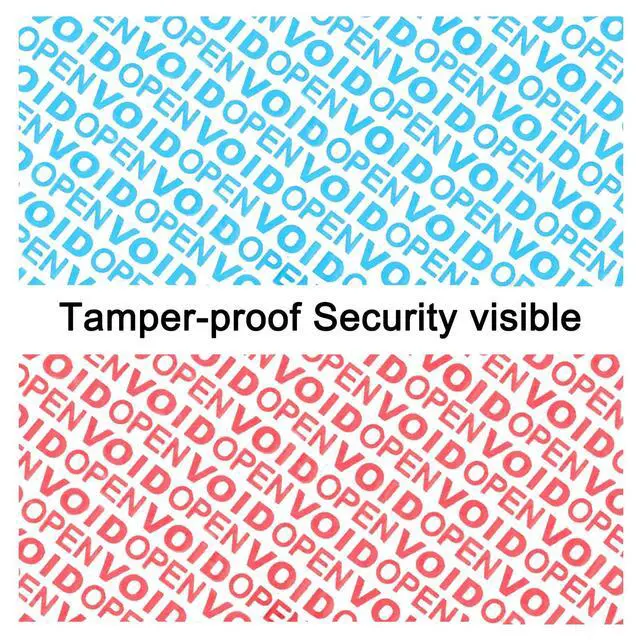 Alt view image 5 of 5 - Tamper Tape Red 6 Pack Tamper Evident Security Seals Tape, Transfer Tamper Proof Security Void Tapes (Red, 1.88 inch x 55 Yards)