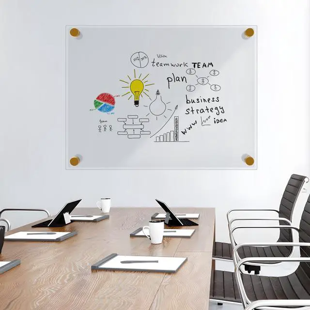 Alt view image 7 of 7 - Large Acrylic Dry Erase Board for Wall, 36" x 24"