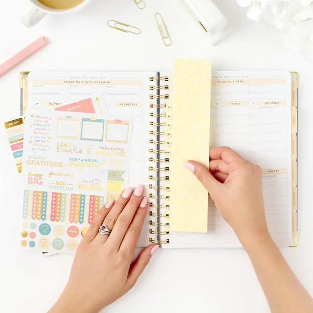 Alt view image 7 of 7 - Work Planner 2026-2027 | 12-Month Weekly Calendar (Start Monday) | Vertical Weekly Layout | Monthly Review | Budget & Goal Tracker | Customizable Routine & Goals Checklists