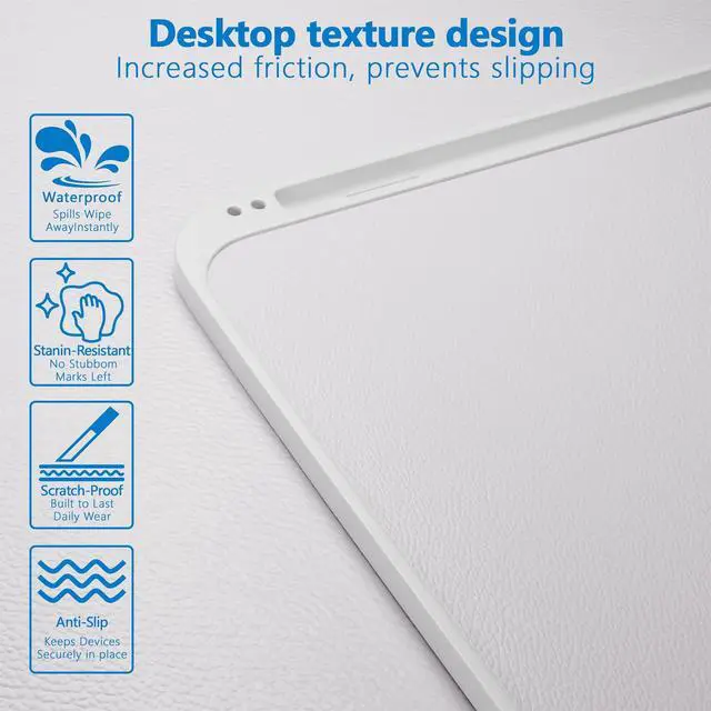 Alt view image 5 of 7 - Adjustable Lap Desk,Large Smooth Easy-Clean Wood Grain Desktop,Foldable Laptop Bed Tray Table with Storage Drawer,Portable Laptop Stand Fits 17" Laptop for Bed Couch Floor (Light Gray)