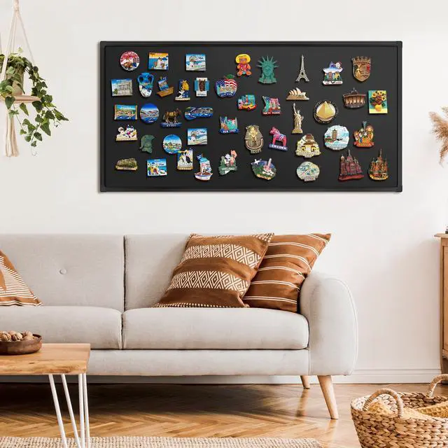 Alt view image 3 of 7 - Double-Sided Magnetic Chalkboard 48 x 24 Inches - Black Aluminum Frame Chalk Board Words Sign Wall Decor Long Plaque Pizarra for Business, Menu, School, Office