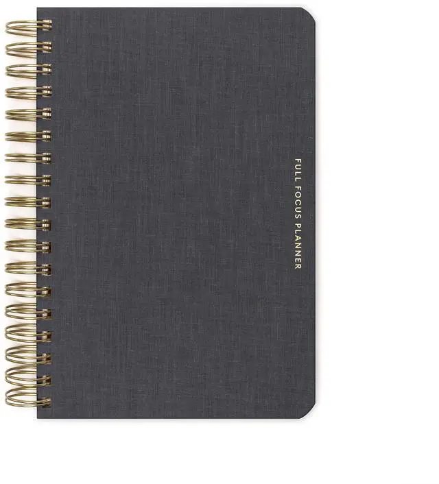 Main image of Linen Coil Planner by Michael Hyatt - The #1 Daily Planner to Set Annual Goals, Increase Focus, Eliminate Overwhelm, and Achieve Your Biggest Goals - Hardcover (Gray)