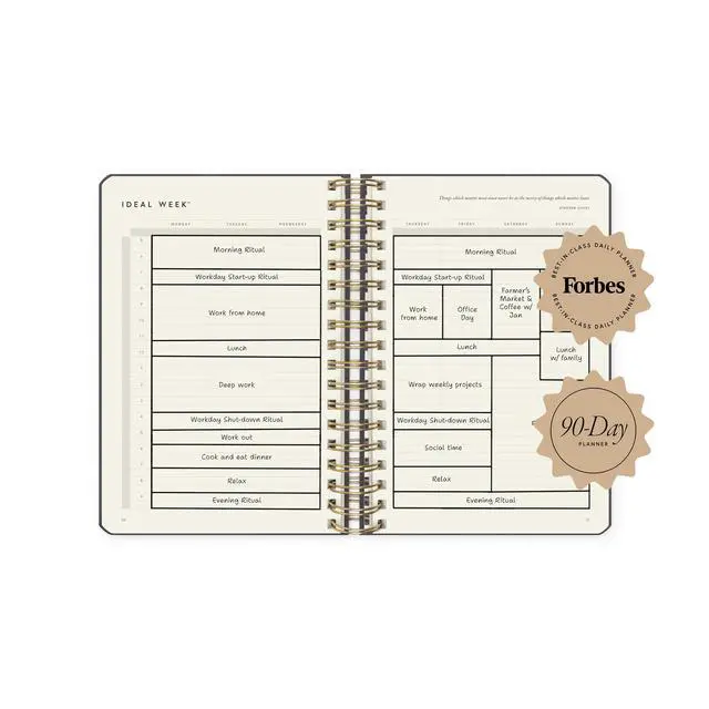 Alt view image 3 of 5 - Linen Coil Planner by Michael Hyatt - The #1 Daily Planner to Set Annual Goals, Increase Focus, Eliminate Overwhelm, and Achieve Your Biggest Goals - Hardcover (Gray)