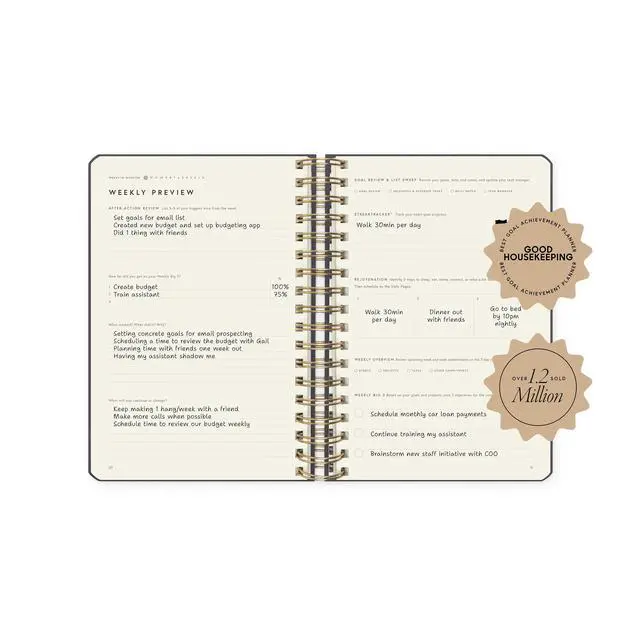 Alt view image 5 of 5 - Linen Coil Planner by Michael Hyatt - The #1 Daily Planner to Set Annual Goals, Increase Focus, Eliminate Overwhelm, and Achieve Your Biggest Goals - Hardcover (Gray)