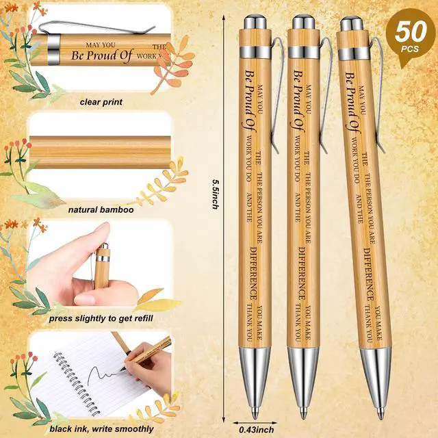 Alt view image 4 of 6 - 100 Pcs Employee Appreciation Gifts Inspirational Gifts Set Mini Spiral Notebooks with Pen May You Be Proud of The Work You Do Motivational Thanks Gift for Staff Coworkers (Inspirational Style)