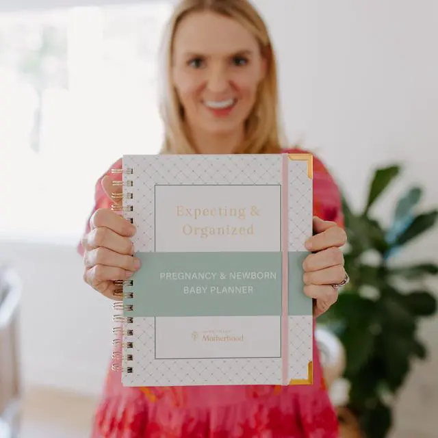 Main image of Expecting and Organized New Baby Planner Pregnancy Organizer and Checklist Journal for First-Time Moms 140+ Page Hardcover Keepsake by