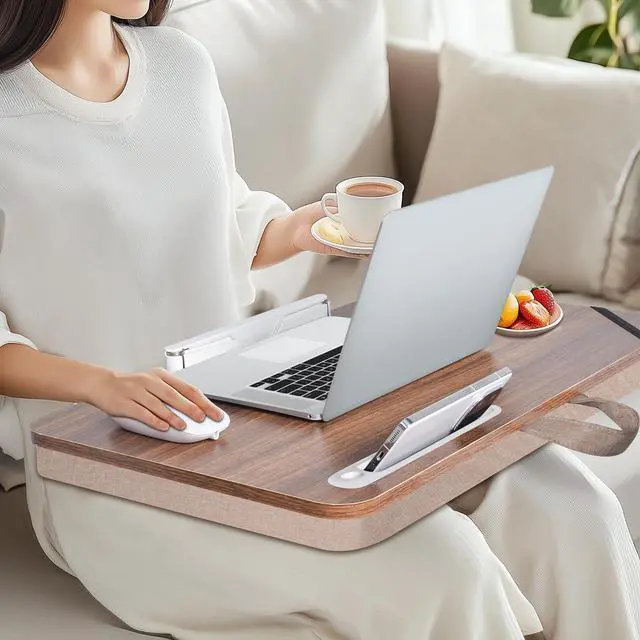 Alt view image 5 of 7 - Lap Desk 24 inches Extra Large - Versatile and Comfortable for Work and Leisure