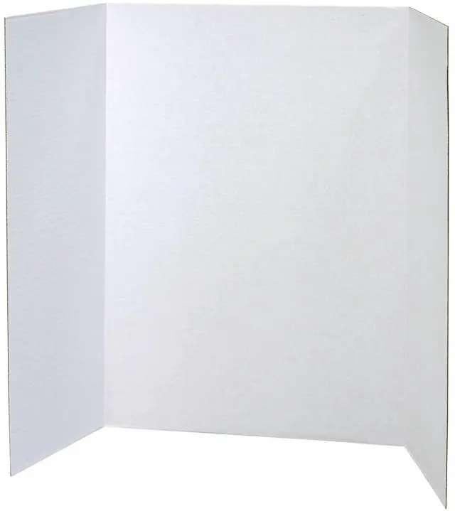 Main image of Presentation Boards, Single Wall, White, 48" x 36", 12 Count