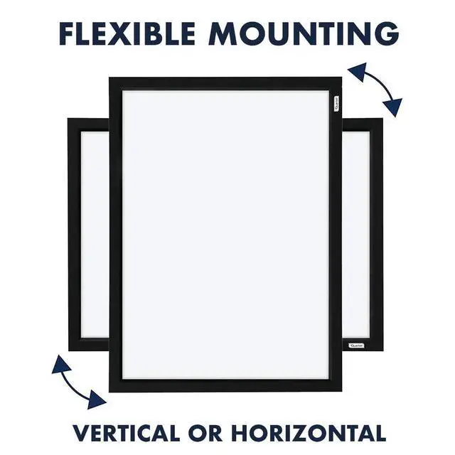 Alt view image 6 of 7 - Whiteboard, Dry Erase Board, Magnetic, 17" x 23", White Board, Black Frame, Includes Dry Erase Markers and Magnets, 4 Pack (MWDW1723M-BK)