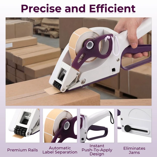 Alt view image 3 of 7 - Hand Held Label Applicator, Manual Applicator Target Pasters Gun for Automatically Peel Off and Stick for Target Pasters Round Square Irregular Shape(Yh-30, 22-35mm Label Width)