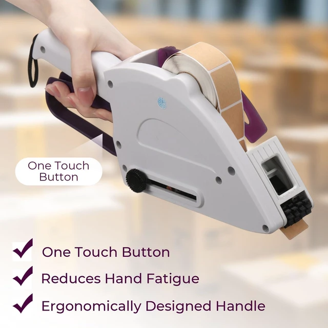 Alt view image 4 of 7 - Hand Held Label Applicator, Manual Applicator Target Pasters Gun for Automatically Peel Off and Stick for Target Pasters Round Square Irregular Shape(Yh-30, 22-35mm Label Width)