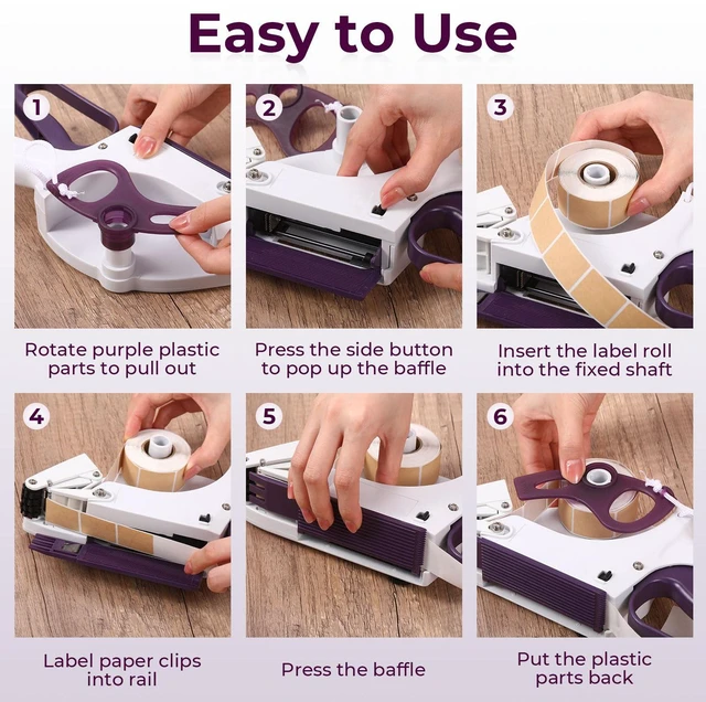 Alt view image 5 of 7 - Hand Held Label Applicator, Manual Applicator Target Pasters Gun for Automatically Peel Off and Stick for Target Pasters Round Square Irregular Shape(Yh-30, 22-35mm Label Width)