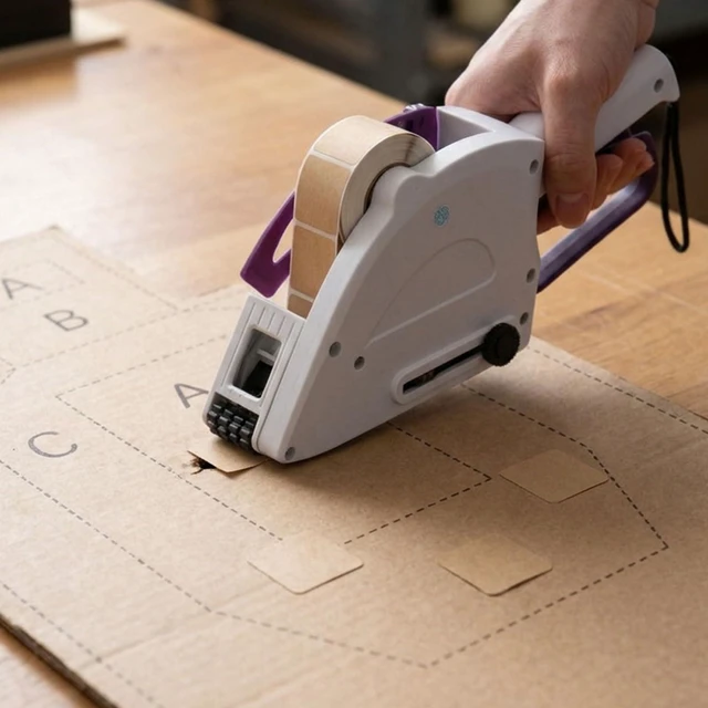 Alt view image 7 of 7 - Hand Held Label Applicator, Manual Applicator Target Pasters Gun for Automatically Peel Off and Stick for Target Pasters Round Square Irregular Shape(Yh-30, 22-35mm Label Width)