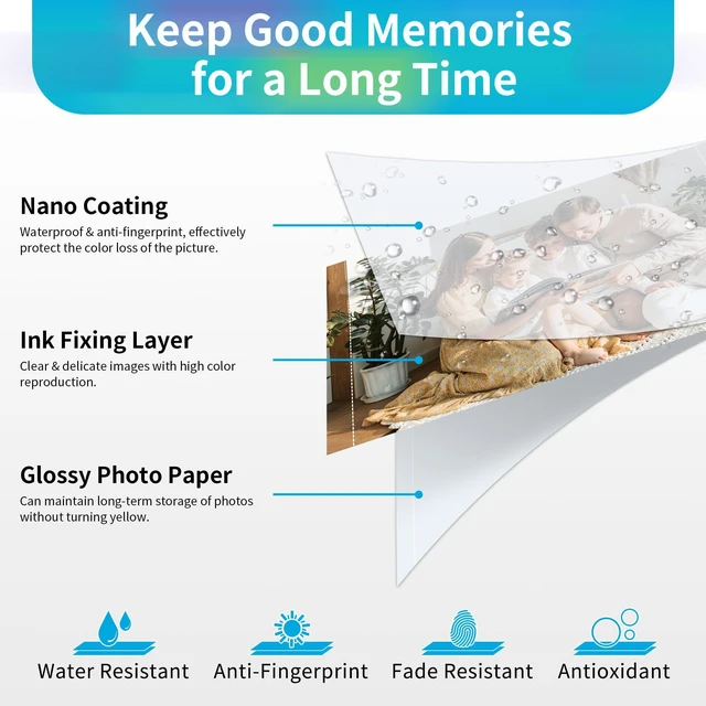 Alt view image 4 of 7 - 2 Pack Compatible for Canon Selphy CP1500 Ink and Photo Paper KP-108IN | KP108 Includes 6 Ink Cassettes + 216 Paper Sheets for Canon Selphy CP1300 CP1200 CP910 CP900 CP1000 Photo Printers