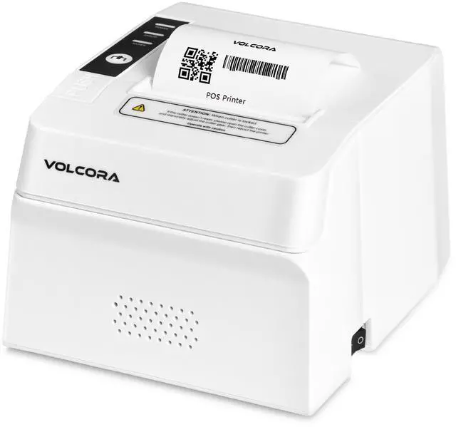 Main image of Thermal Receipt Printer, 80mm POS Printer w/Auto Cutter, USB/Bluetooth Interface for Windows/MAC/Linux, ESC/POS Command Support Cash Drawer, High Speed Kitchen Printer, Wall Mount, White