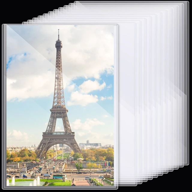 Main image of 12 Pcs Poster Protector Sleeves 24 x 36 Inch, Clear Plastic Poster Sleeves Frame, Waterproof Rigid Print Sheet Protectors for Art Portfolio Storage, Wall Display, Magazines, Photos, Papers