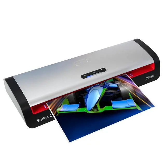 Main image of Laminator Machine, Smart Entry LED Guides, Jam Release, Wide 13" Input, Includes Laminating Sheets (250HS)