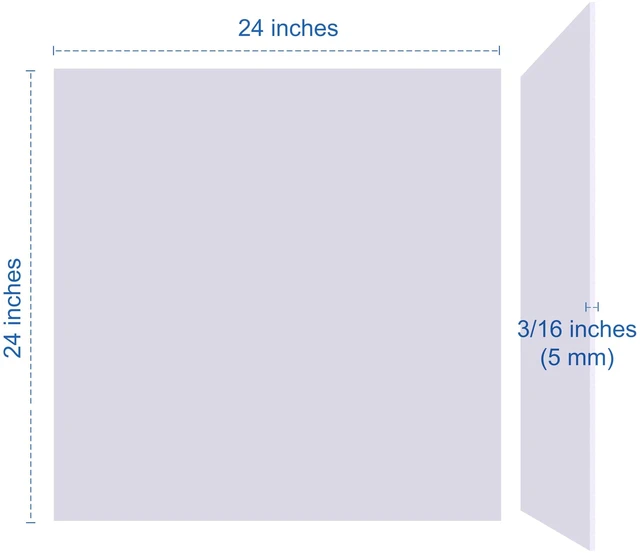 Alt view image 2 of 7 - Foam Board 24 x 24 x 3/16"(5mm), Foam Core Board Sheets, White Poster Board | 12 Pack, Acid Free Foamboard, Rigid Sign Board for Mounting, Framing, Backing, Display, Presentation, Prints, Crafts & Art