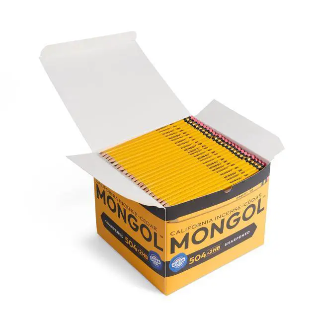 Main image of Classic Incense Cedar #2 Pencil - 504-Pack - Pre-sharpened, European Graphite Core, US Grown Cedar, Smudge Free Eraser Nontoxic PMA Certified