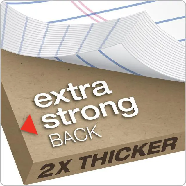 Alt view image 5 of 7 - 8.5 x 11 Legal Pads, Premium Docket Gold Brand, Wide Ruled, Thick White Paper, Sturdy Back, 50 Sheets, Made in USA (99709), (Pack of 36)