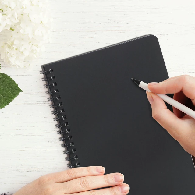 Alt view image 7 of 7 - 100 Packs A5 Spiral Notebooks, Black Ruled Notebooks Bulk, 8.0"×5.6", 60 Sheets/120 Pages, Hardcover Lined Journal Notepad Travel Notebooks for Office and Back to School Supplies