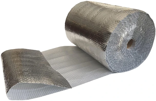 Alt view image 3 of 7 - USA Reflective Bubble Insulation Roll, 24" x 125' | One-Sided Bubble Foil, Thermal Barrier, Window Insulation For Summer & Winter, Radiant Barrier Wrap