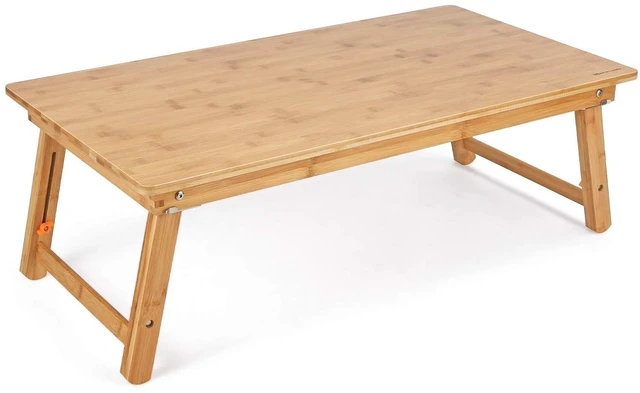 Main image of Large Size Floor Desk Floor Table Tray with Folding Legs Adjustable Low Coffee Table for Breakfast Serving Tray Gaming Writing 33.5x17.7in