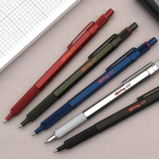 Alt view image 5 of 7 - 600 Ballpoint Pen, Medium Point, Black Ink, Red Barrel, Refillable (Pack of 3)
