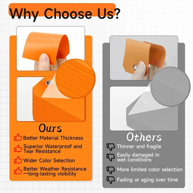 Alt view image 4 of 7 - 500 Plastic Shipping Tags with Wire - Waterproof Heavy Duty Labels with String Wires - Orange, 4 3/4 x 2 3/8