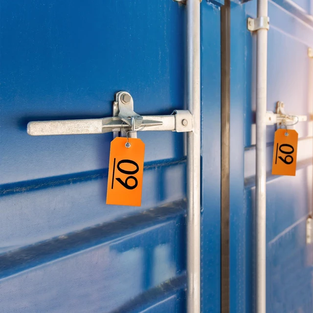 Alt view image 6 of 7 - 500 Plastic Shipping Tags with Wire - Waterproof Heavy Duty Labels with String Wires - Orange, 4 3/4 x 2 3/8