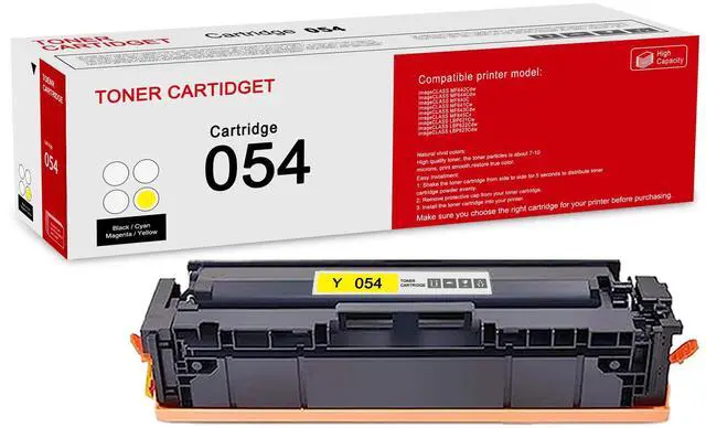 Main image of 1 Pack 054 3021C001 Yellow Toner Cartridge: Compatible CRG 054 3021C001 Replacement for Canon Color imageCLASS MF642Cdw MF644Cdw MF640C MF641Cw MF643Cdw MF645Cx LBP621Cw Printer