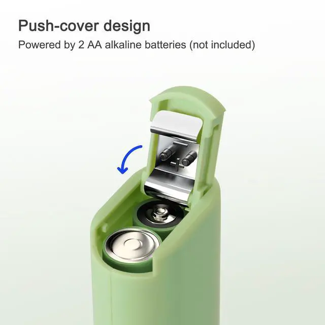 Alt view image 4 of 7 - Handheld Milk Frother for Coffee, Battery-Operated Electric Whisk Drink Mixer for Latte, Matcha, Cappuccino & Protein Powder, Green