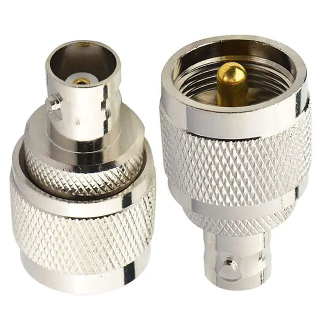 Alt view image 5 of 7 - BNC UHF Coax Connector PL259 UHF Male to BNC Female Coaxial Connector Low Loss Coax Adapter for RF Antennas/Wireless LAN Devices/Coaxial Cable/Wi-Fi Radios Pack of 2